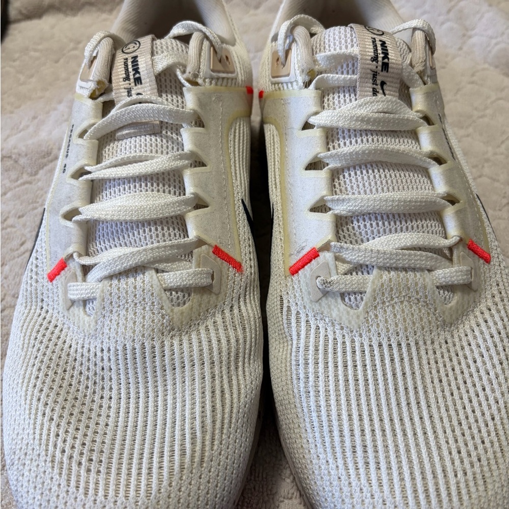 Nike Men's Pegasus White and Orange Running Shoes